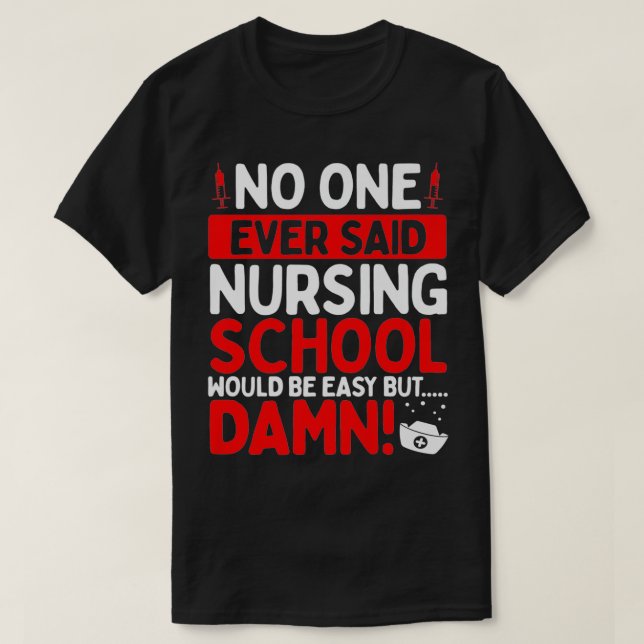 Camiseta Nursing School Graduation Party Nursing Student Ac (Diseño del anverso)