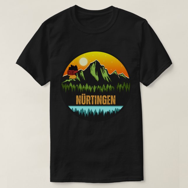 Camiseta Nürtingen, Baden-Württemberg Alemania (Diseño del anverso)