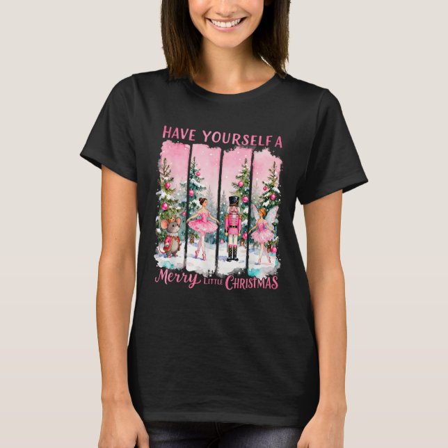 Camiseta Nutcracker Friends Snow Globe Nk Coquette Bow Chri (Anverso)