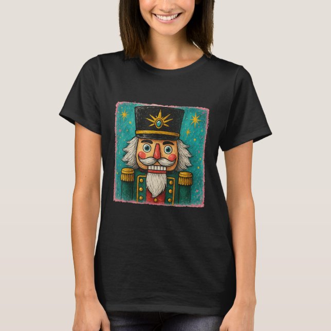 Camiseta Nutcracker Merry Christmas Men Women Kids Painting (Anverso)