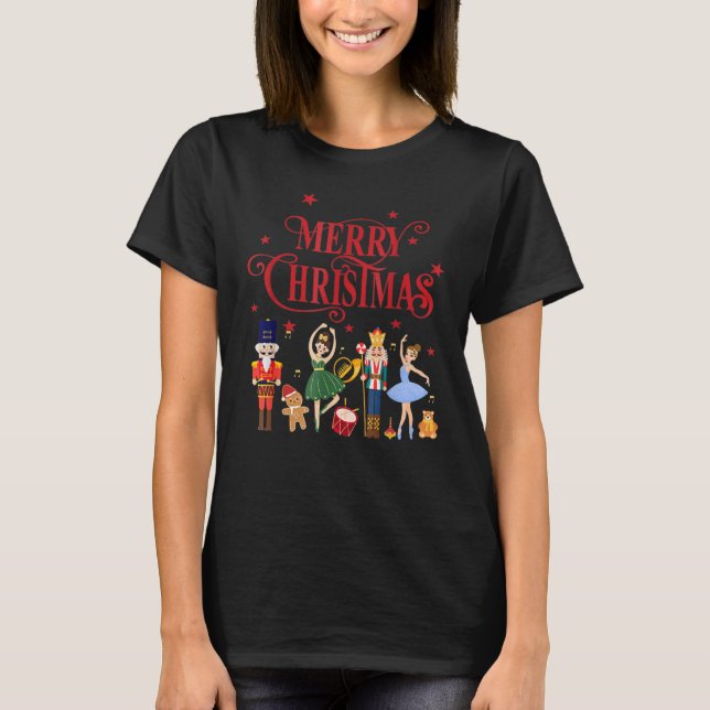 Camiseta Nutcracker Merry Xmas Sugar Pluma Fairy Nutcracker (Anverso)
