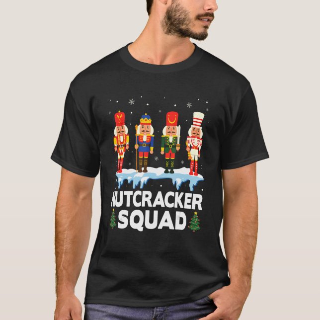 Camiseta Nutcracker Squad Holiday Ballet Dance Christmas Pa (Anverso)