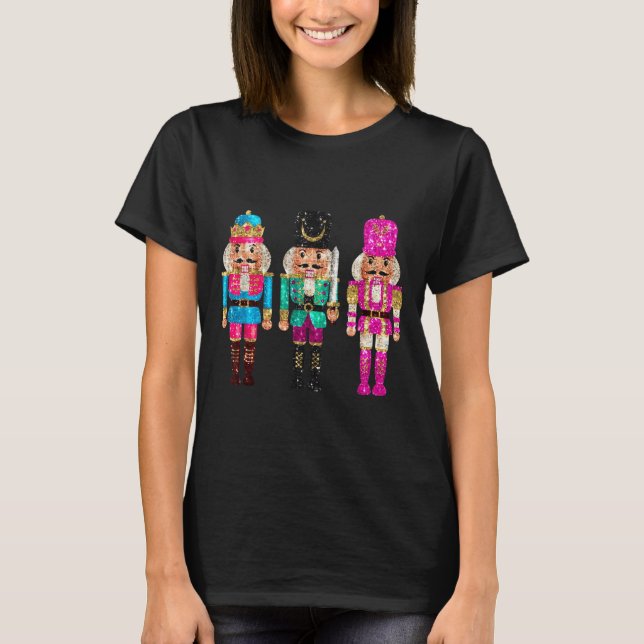 Camiseta Nutcrackers Merry Christmas Funny Xmas Men Women  (Anverso)