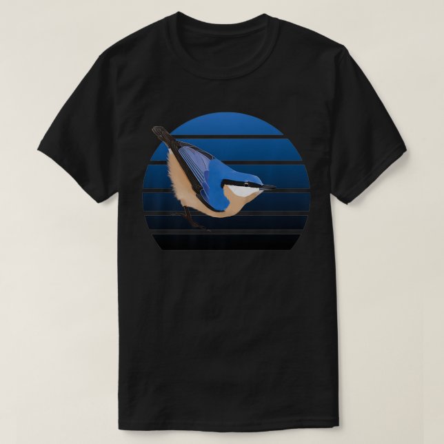 Camiseta Nuthatch Bird Birdlover Birdwatcher Animal Biologi (Diseño del anverso)