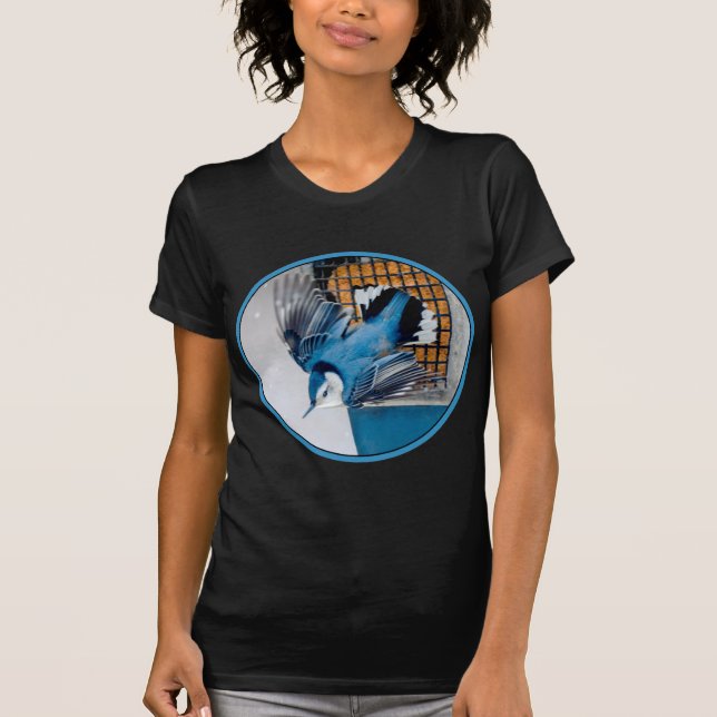 Camiseta Nuthatch blanco en nieve - foto original (Anverso)