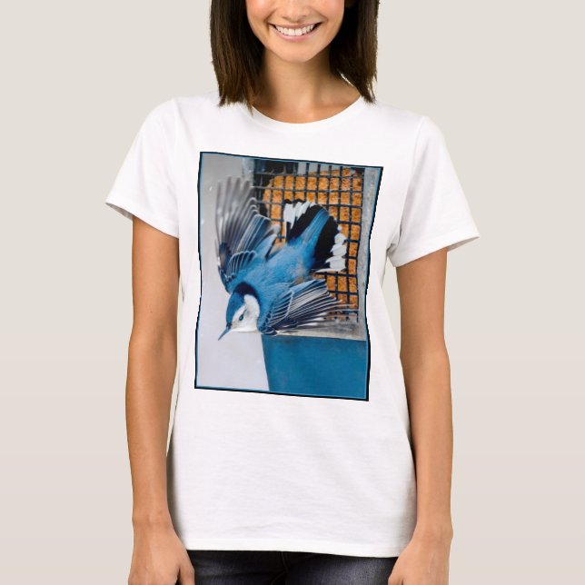 Camiseta Nuthatch blanco en nieve - foto original (Anverso)