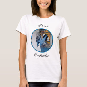 Camiseta Nuthatch blanco en nieve - foto original