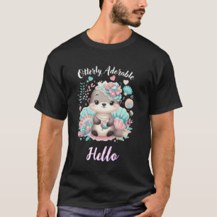 Camiseta Nutria adorable y kawaii