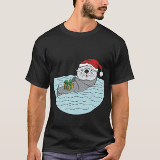 Camiseta Nutria de mar del navidad