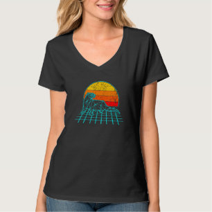 Camiseta Nutria de Mar Retrowave Vaporwave Nutria Biólogo M