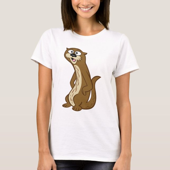 Camiseta Nutria de Rick el | Reggie del guardabosques (Anverso)