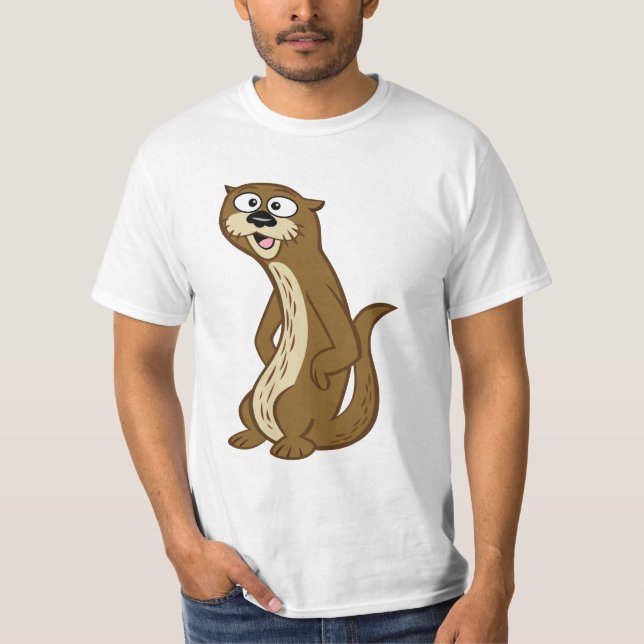 Camiseta Nutria de Rick el | Reggie del guardabosques (Anverso)