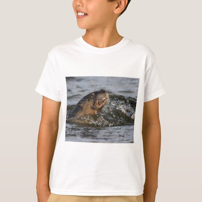 Camiseta nutria de río (Anverso)