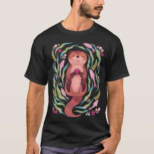 Camiseta Nutria dormida en el mar