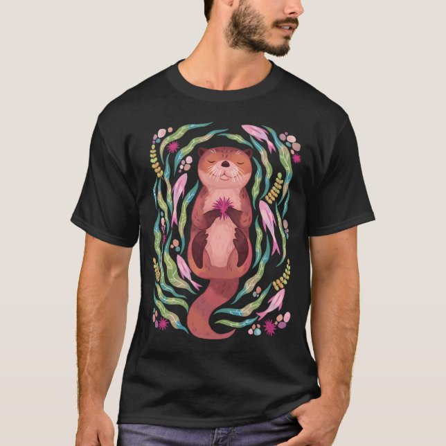 Camiseta Nutria dormida en el mar (Anverso)