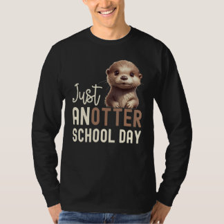 Camiseta Nutria Fría Para Niños Niñas Hombres Chicos Nutria