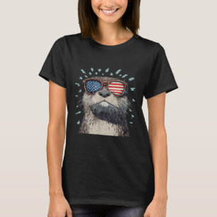 Camiseta Nutria genial con gafas de sol Bold America _1