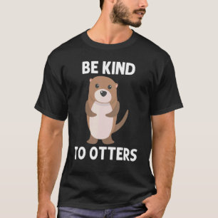 Camiseta Nutria para hombres mujeres cachorro acuático coma