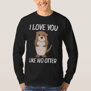 Camiseta Nutria para hombres mujeres cachorro acuático coma