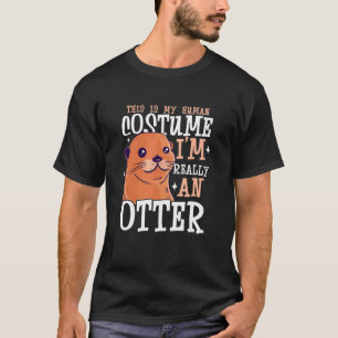 Camiseta Nutria Para Nutria Marina Hurón Pez Nutria Anima