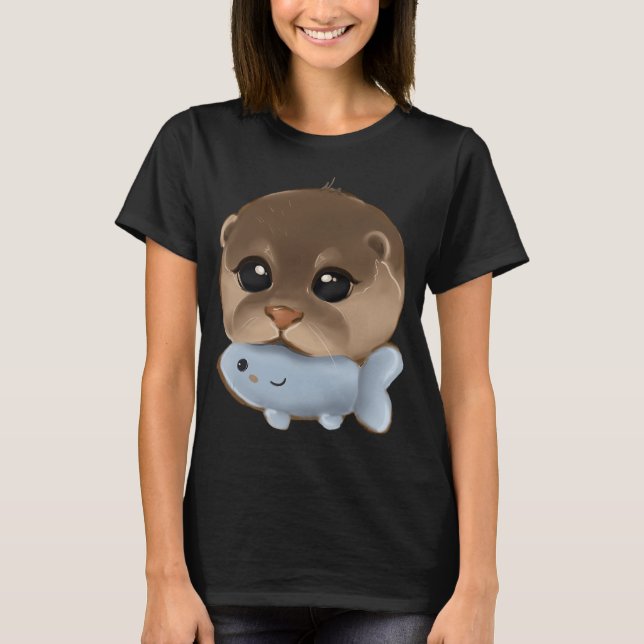 Camiseta Nutria y juguete (Anverso)