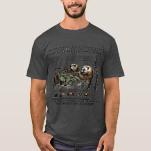 Camiseta Nutrias de mar chica del acuario de la bahía de Mo