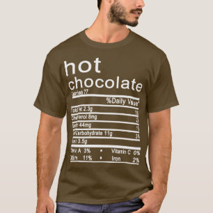Camiseta Nutrición de chocolate caliente Hechos Funny Acci