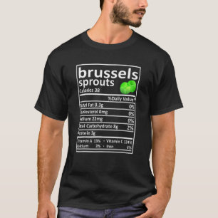 Camiseta Nutrición de Coles de Bruselas Coincidencia Famili