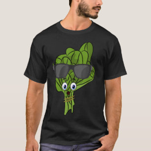 Camiseta Nutrición de diseño de espinacas Guay con gafas de
