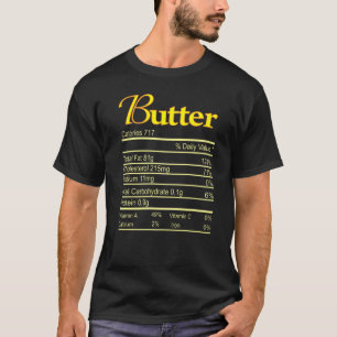 Camiseta Nutrición de Mantequilla Día de Acción de Gracias