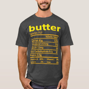 Camiseta Nutrición de Mantequilla Graciosa Comida de Disfra
