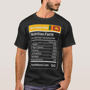 Camiseta Nutrición de papá de Sri Lanka dice que el día del