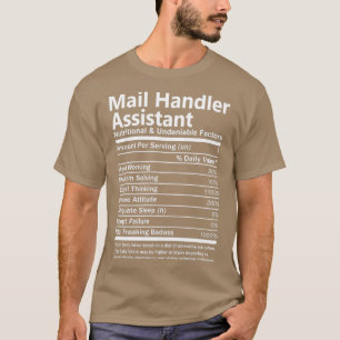 Camiseta Nutrición e innegable del Ayudante del Manejador d