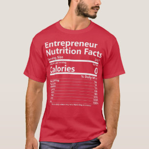 Camiseta Nutrición Hechos Motivación de Éxito Empresarial