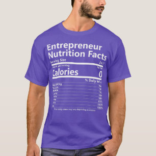 Camiseta Nutrición Hechos Motivación de Éxito Empresarial