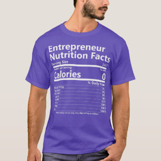 Camiseta Nutrición Hechos Motivación de Éxito Empresarial