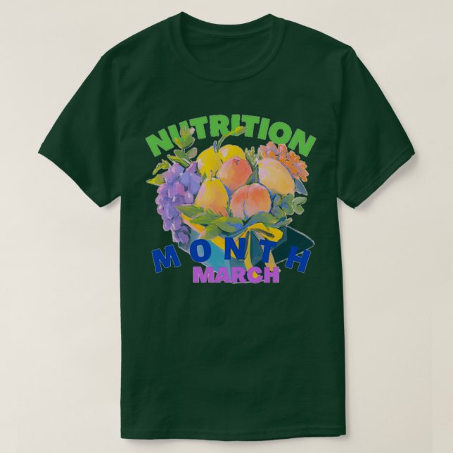 CAMISETA NUTRICIÓN NACIONAL MES MES MES 12 (Diseño del anverso)