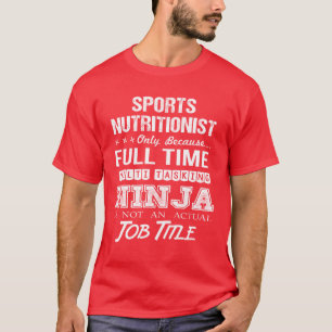 Camiseta Nutricionista Deportivo Ninja Multitarea Familia J