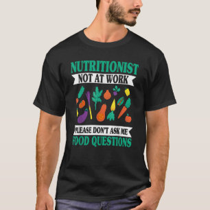 Camiseta Nutricionista Médico Dietista Dietista Empresa de
