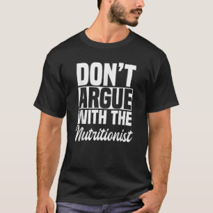 Camiseta Nutricionista RDN Médico Dietista Curso