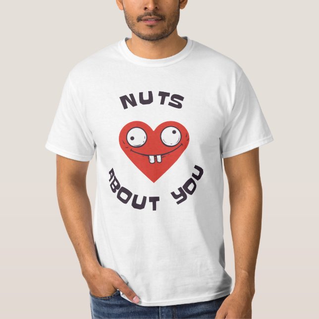 Camiseta nuts about you (Anverso)