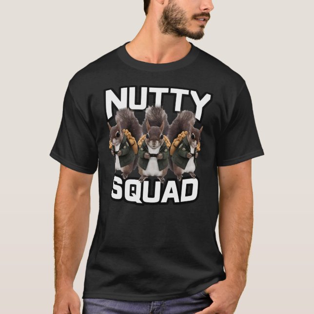 Camiseta Nutty Squad, Squirrel Snack Squad (Anverso)