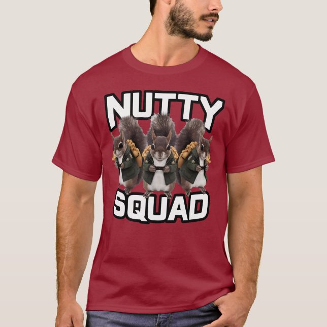 Camiseta Nutty Squad, Squirrel Snack Squad (Anverso)