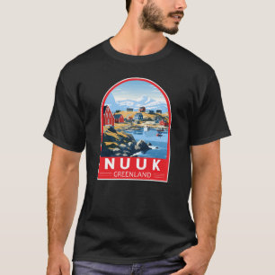 Camiseta Nuuk Greenland Travel Art Vintage