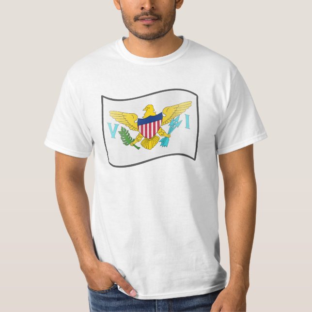 Camiseta Nuvola nosotros Islas Vírgenes, Estados Unidos (Anverso)