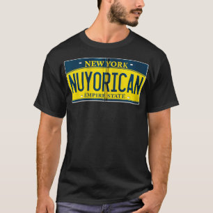 Camiseta Nuyorican Puerto Rico NY New York US License Plat