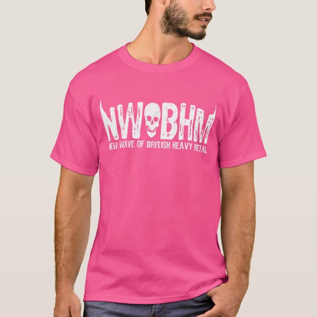 Camiseta Nwobhm Nueva Ola De Cráneo Metalizado Pesado Britá (Anverso)