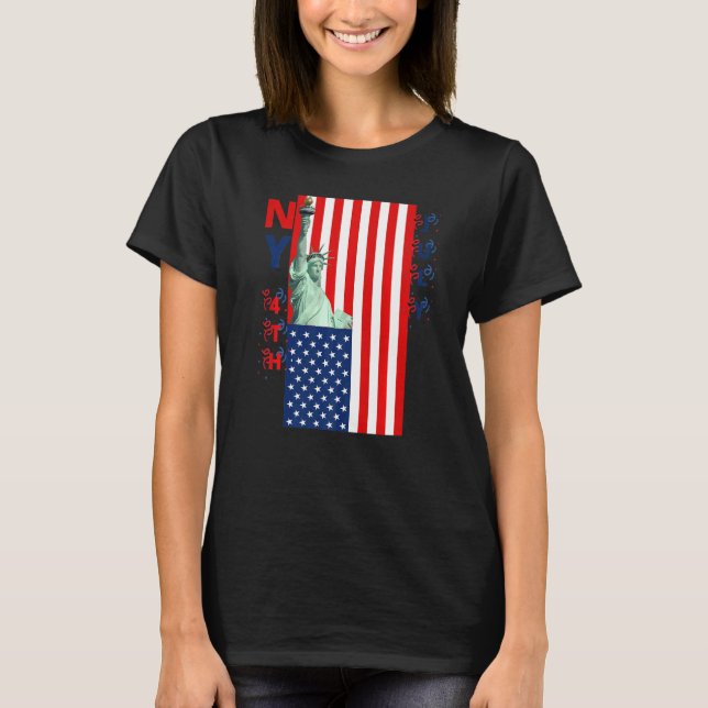 Camiseta Ny American Patriot Independent Day 4 de julio (Anverso)