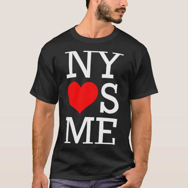 Camiseta Ny Loves Me Funny I Heart New York  (Anverso)