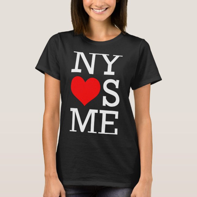 Camiseta Ny Loves Me Funny I Heart New York  (Anverso)